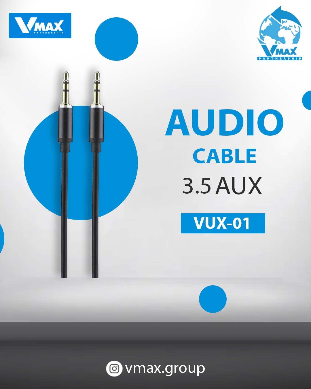 AUX CABLE        وصلة اواكس في ماكس    V MAX    VUX 01