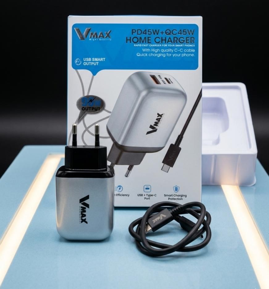 HOME CHARGER     20W / 1 CABLE  MICRO /     شاحن منزلي في ماكس سامسونغ فاست     V MAX    VHC 11
