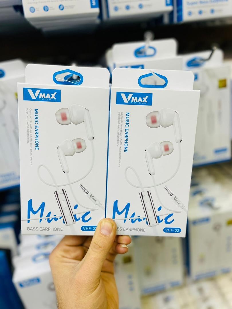 EARPHONE   سماعة اذنية VMAX في ماكس مخرج اواكس AUX  رقم VHF 02
