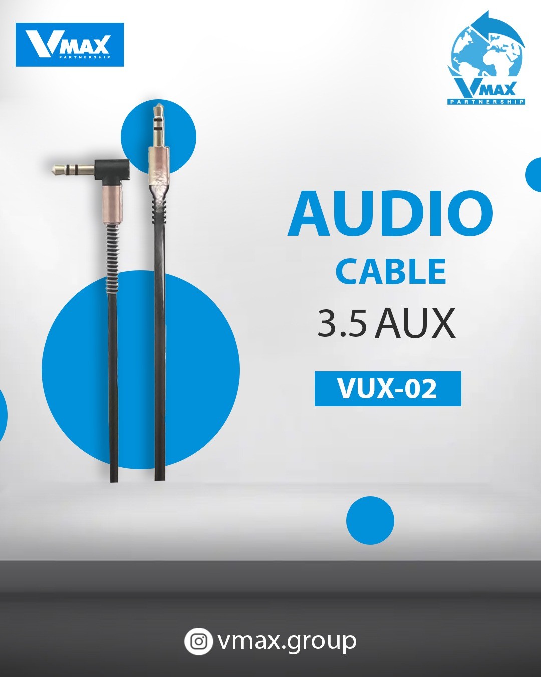 AUX CABLE        وصلة اواكس في ماكس    V MAX    VUX 02