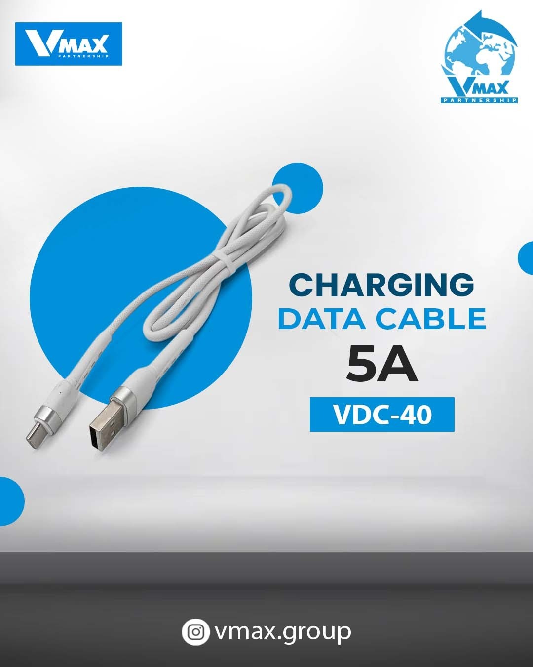 USB CABLE    2.4A / MICRO / FAST    وصلة في ماكس سامسونغ 2.4 امبير فاست     V MAX    VDC 40