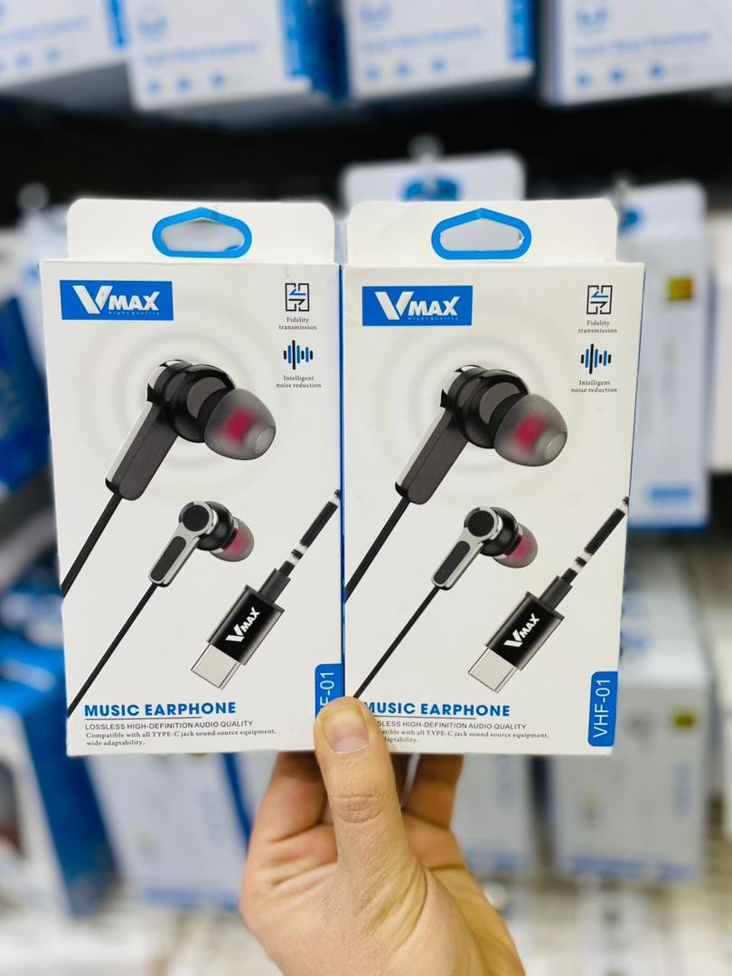 EARPHONE   سماعة اذنية VMAX في ماكس مخرج تايب TYPE C  رقم VHF 01